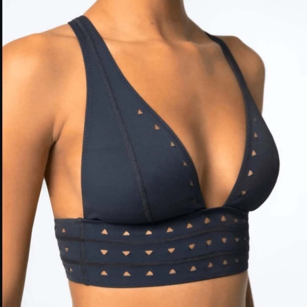 GIGI C Black Triangle Cutout Bralette